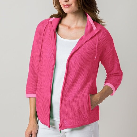 Mesh Contrast Trim Jacket - Picture 1 of 1